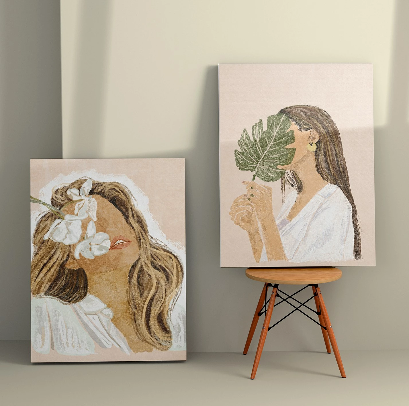 Pikturë dekorative në kanavacë (2 copë), Wallity, 2KNV4266, 50x70