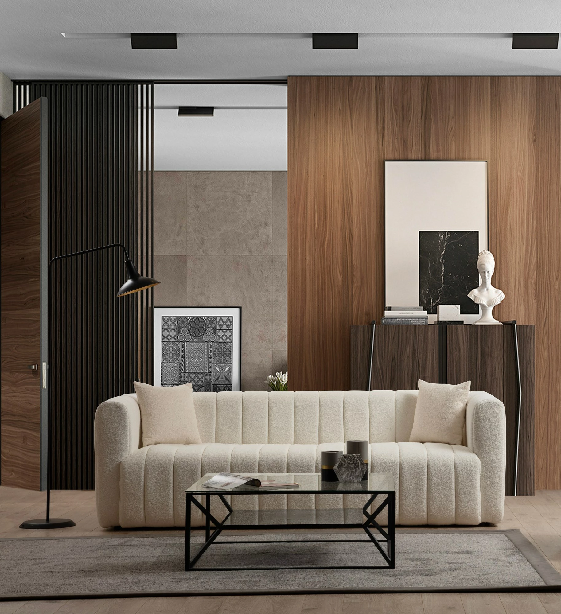 Divan treshe Atelier del Sofa, Royal 3, krem
