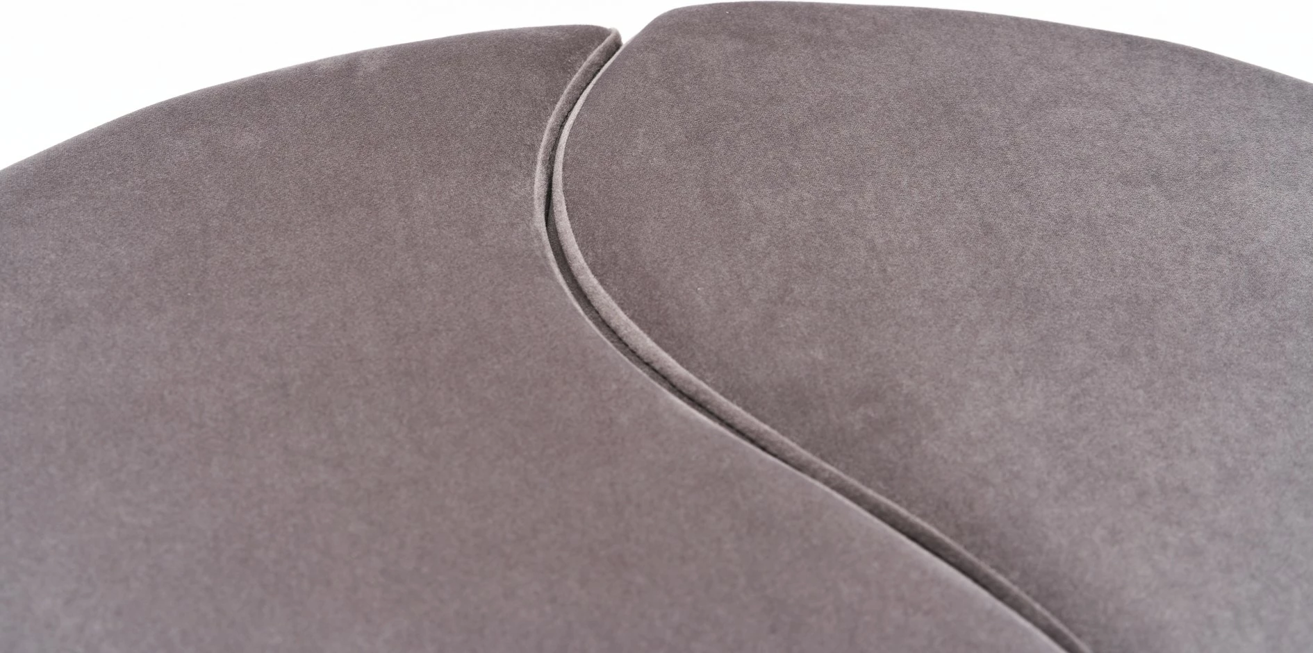 Puf Atelier del Sofa, kadife, ngjyrë mink, 80x40x80cm