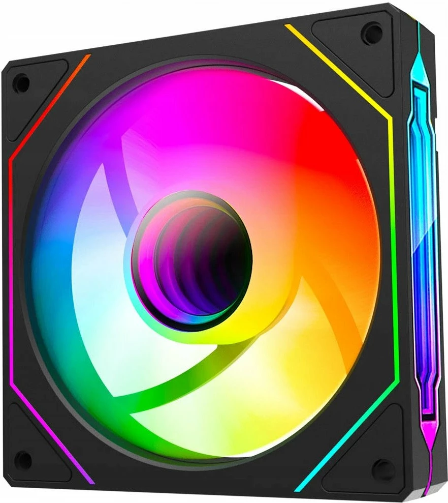 Ventilator kasë PC Rampage 7C-120S 120mm ARGB PWM, i zi, 1 copë