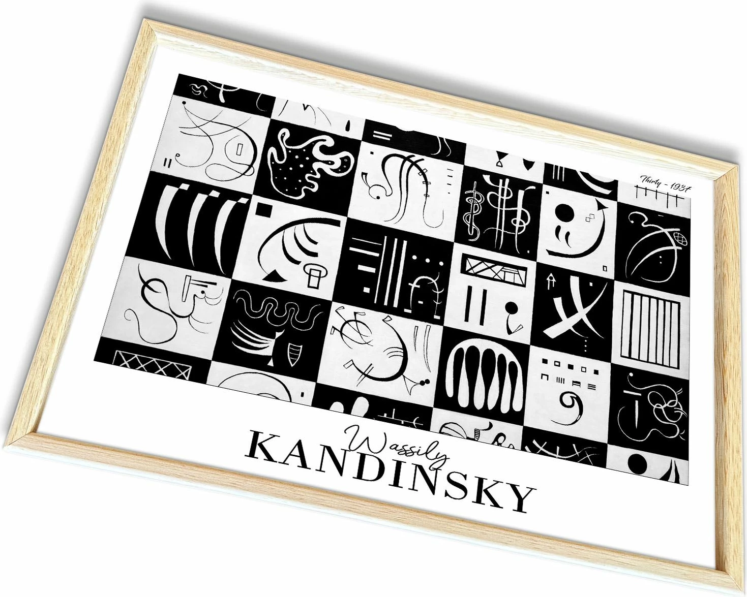 Pikturë dekorative me kornizë Wallity, 4262AHSKANDINSKY-027