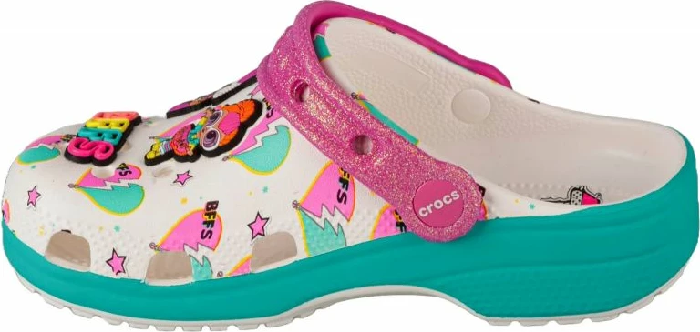 Atlete për fëmijë Crocs, të bardha me LOL Surprise [Madhësia: W33 L34]