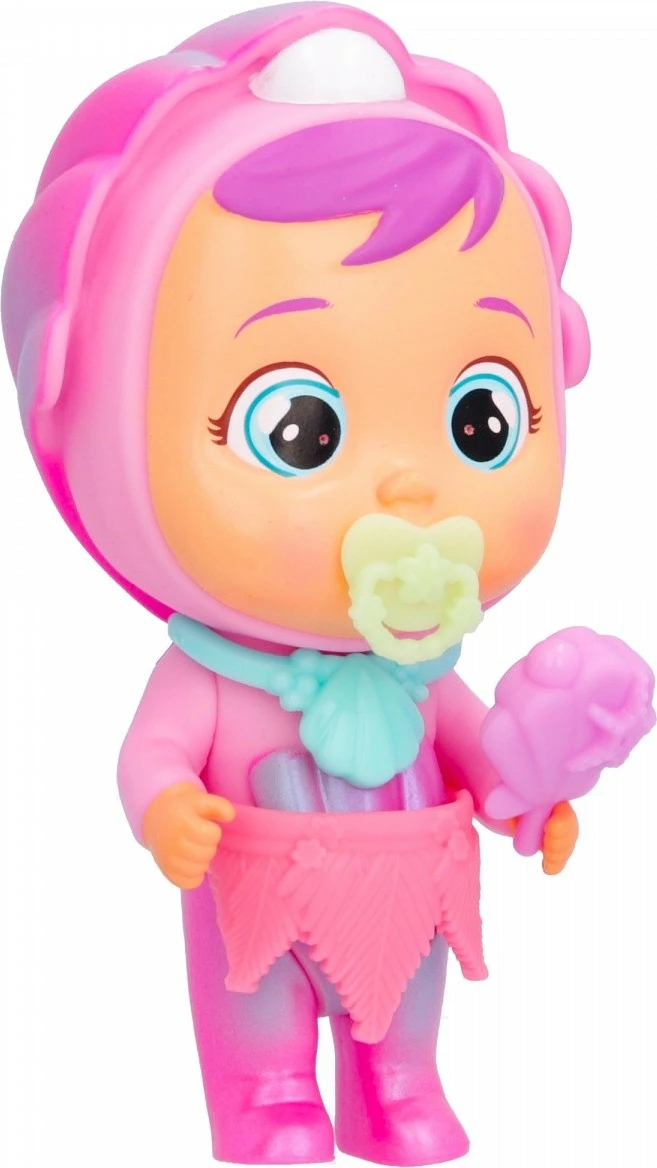 Kukull Cry Babies Magic Tears Shiny Shells Coralinela, Tm Toys, IMC910324, plastikë, pa bateri