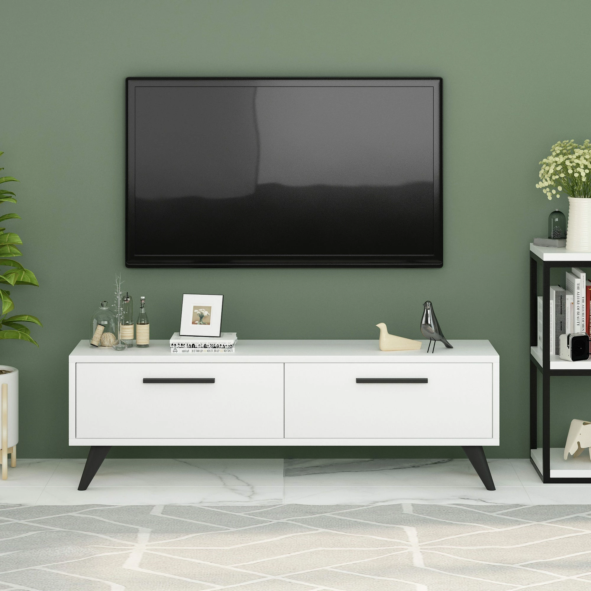 Komodë TV Hanah Home, Melisa, e bardhë