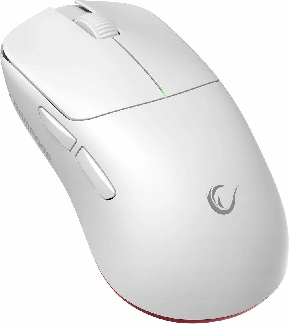 Maus Rampage Tilion 24000 DPI, optik, 5 butona, wireless + wired, i bardhë, set me USB receiver dhe kabllo USB-C
