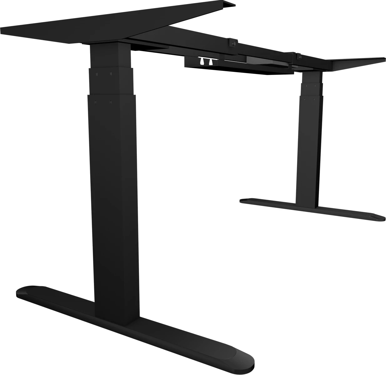 Kornizë tavoline elektrike ngritëse (sit/stand) UVI Desk Standard UVID1BL, 62-128 cm, 100-170 cm, e zezë