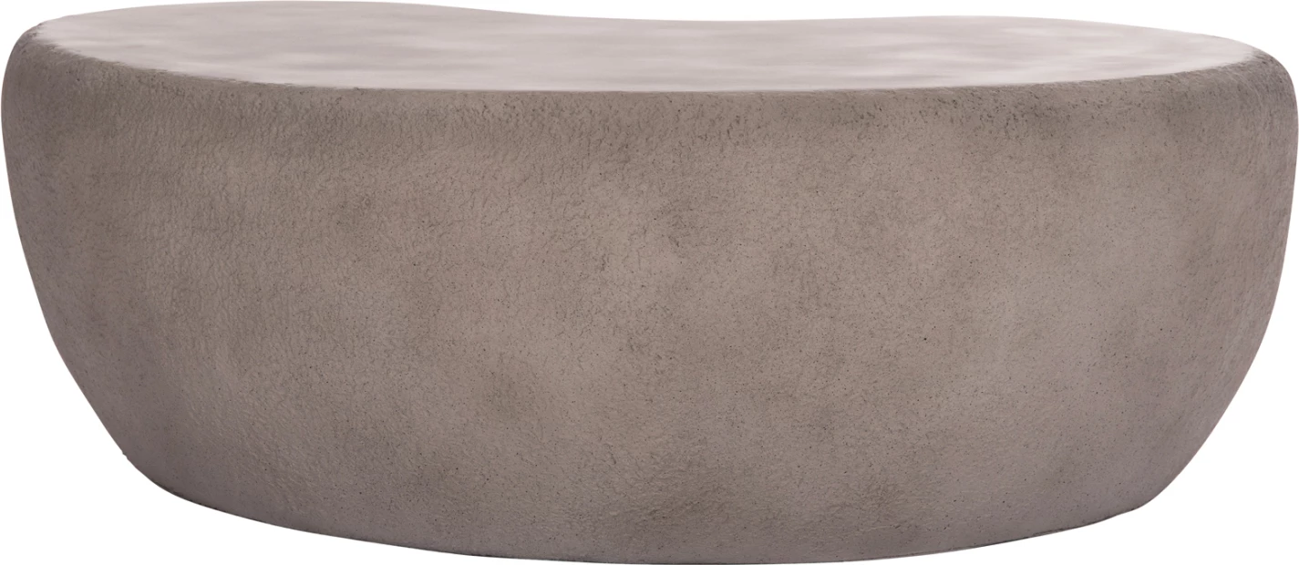 Tavolinë kafeje GERSON, fibër çimento, ngjyrë gri, FH18151.03S, 104x72x40cm