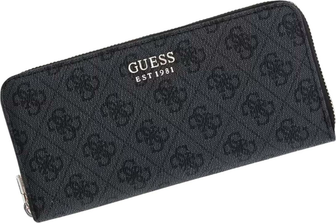 Portofol për femra Guess Brenton SLG Med Zip SWLG96 48146, antracit
