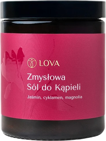 Kripë për banjo për femra LOVA Sensual Bath Salt Jasmine Cyclamen Magnolia, 180g