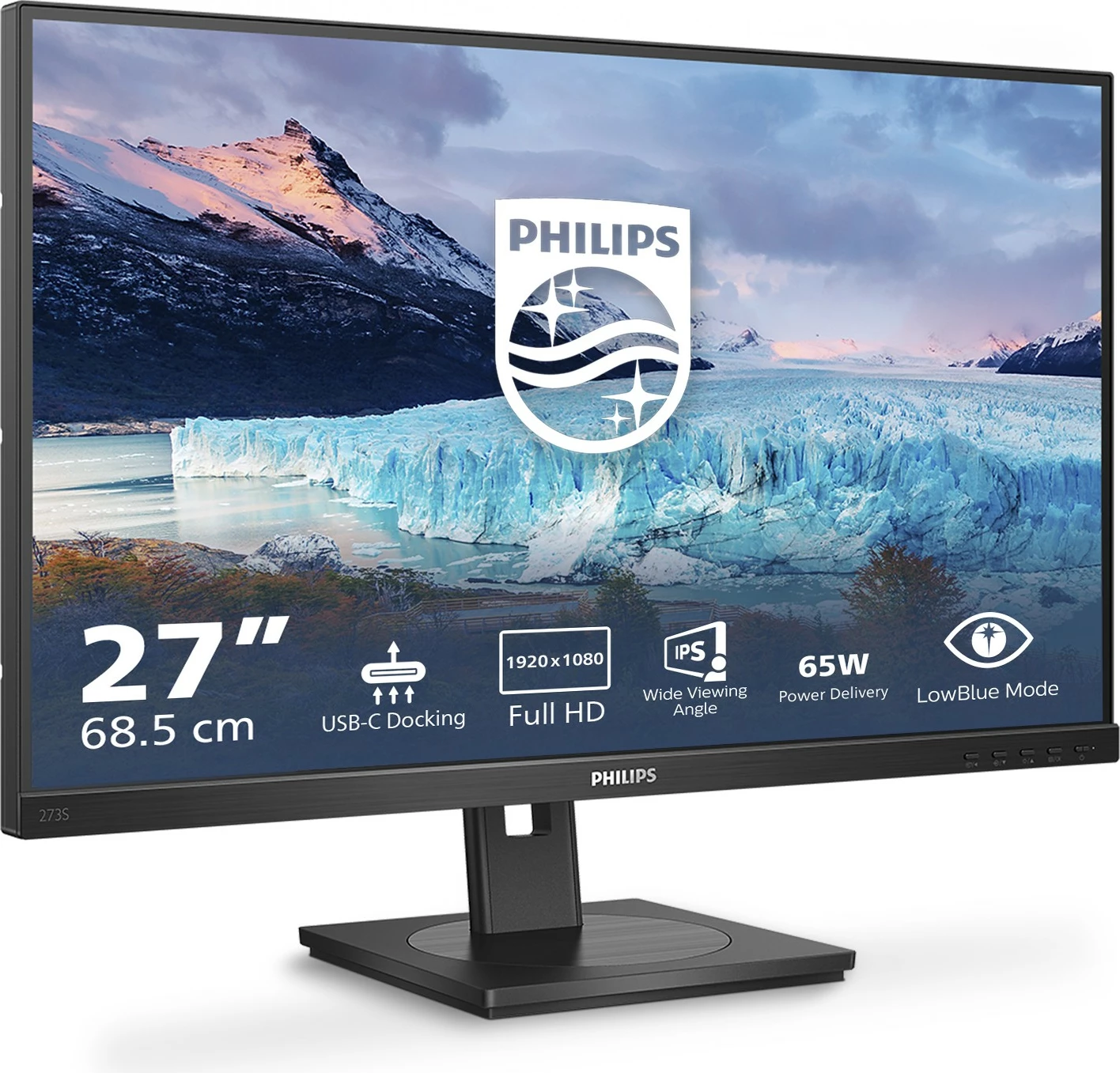 Monitor Philips S Line 273S1/00, 27", Full HD, LCD, 4 ms, E zezë