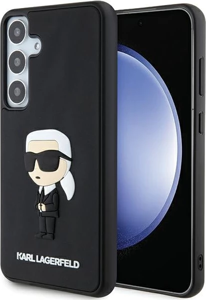 Mbështjellës Karl Lagerfeld 3D Rubber Ikonik për Samsung Galaxy S24+, i zi