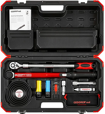Çelës momenti GEDORE red R68903011, set mekanik me kuti, kuq/zi