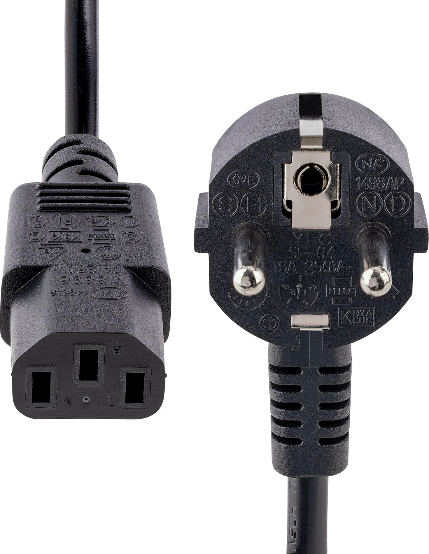 Kabllo rryme për kompjuter StarTech, Schuko në C13, 3 m, 250V 10A, e zezë