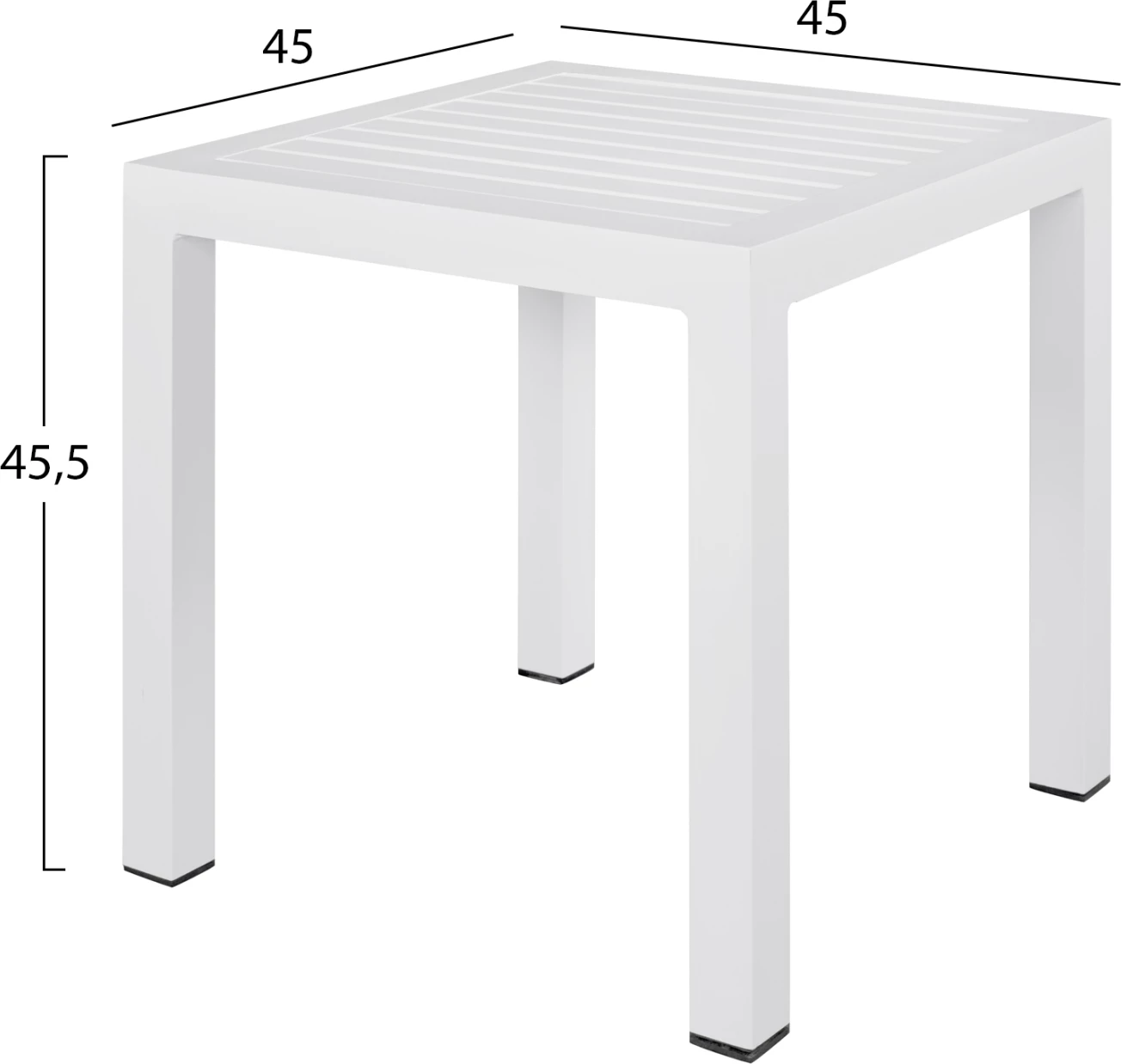 Tavolinë alumini FH5402.01 e bardhë 45x45x45,5 cm