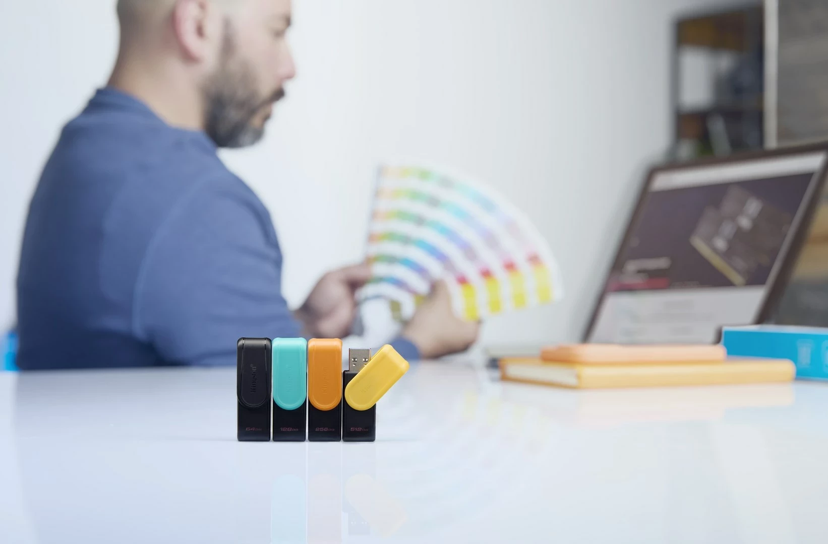 USB Kingston DataTraveler Exodia S 512GB, USB 3.2, Zi/Verdhë