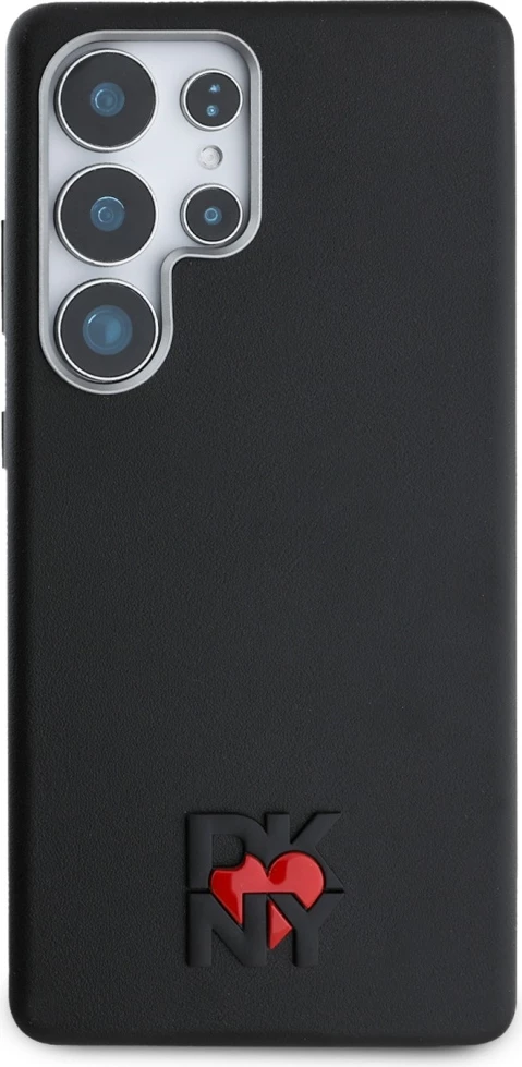Mbështjellës DKNY Leather Heart of NY për Samsung Galaxy S25 Ultra, i zi