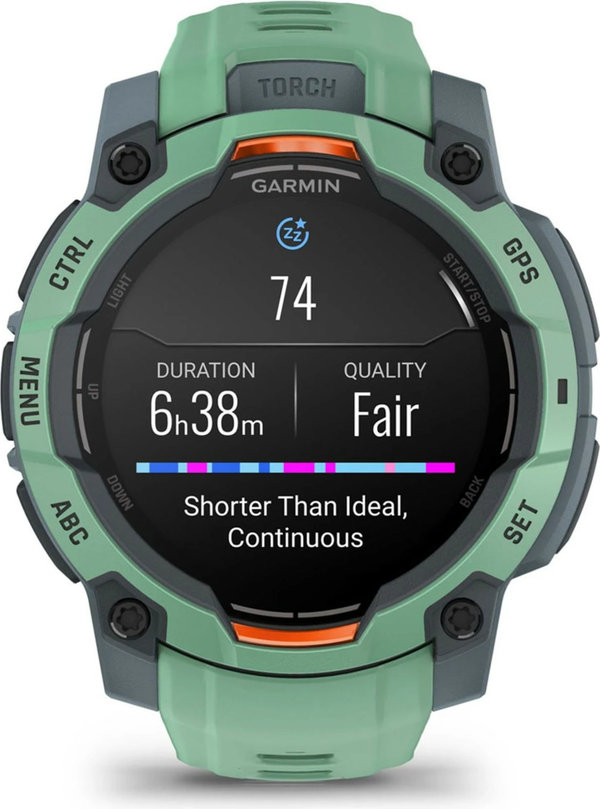 Smartwatch Garmin Instinct 3 AMOLED, 4GB, GPS, Ekran 1.2 inç, jeshile