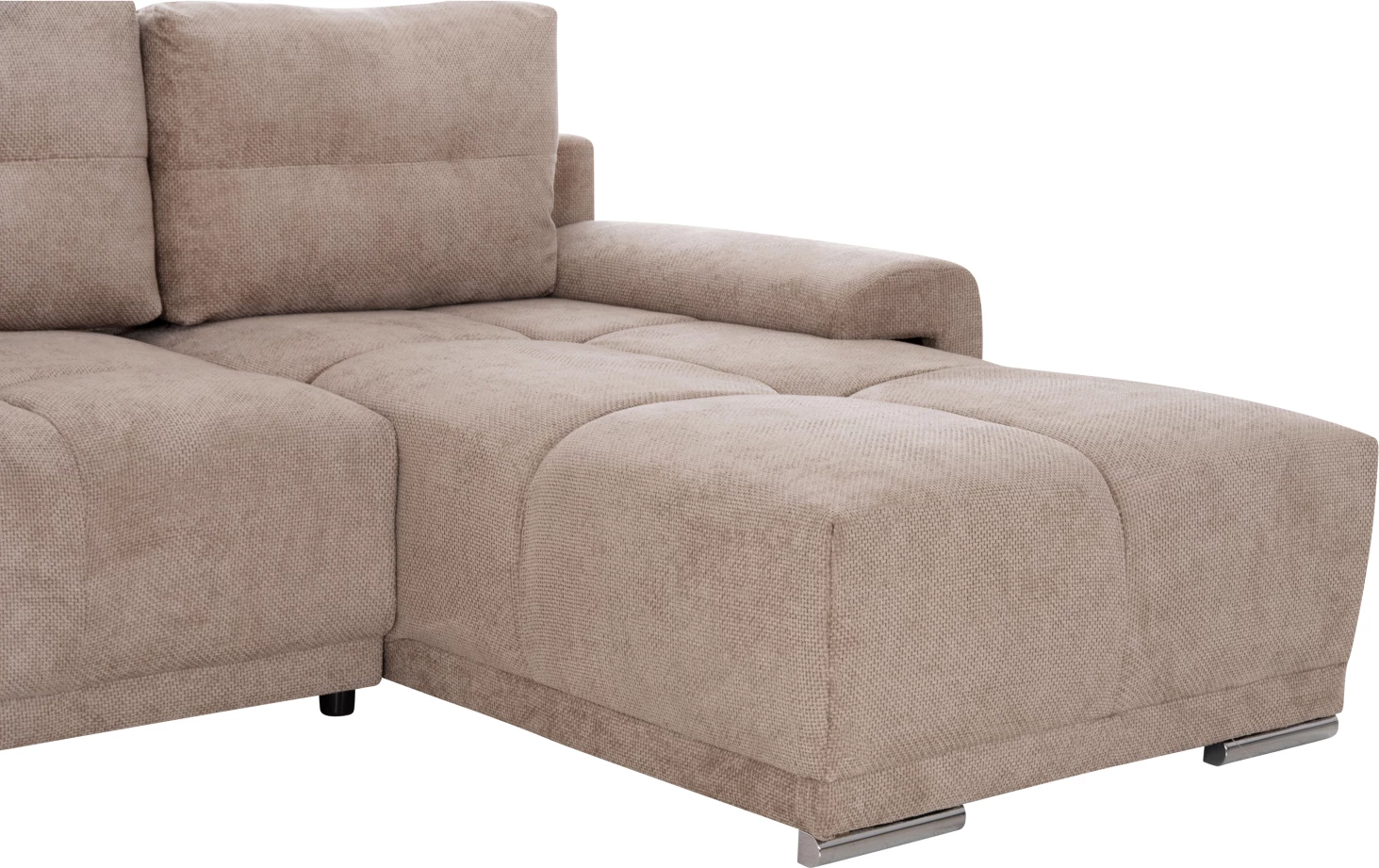 Kënd divani shtrat, kënd i djathtë, material bezhë, COMFYRA FH3336.03R, 270x181x75cm