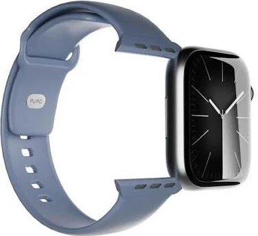 Rrip për Apple Watch, Puro, Icon, 38/40/41/42 mm, silikon, blu, set 2 rripa (S/M, M/L)