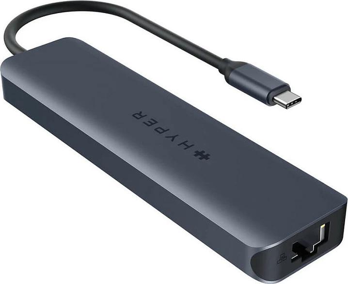 Hub USB-C Targus HyperDrive EcoSmart Gen.2, 2x USB 3.2, HDMI 4K, Ethernet, lexues kartelash, 100W PD, blu