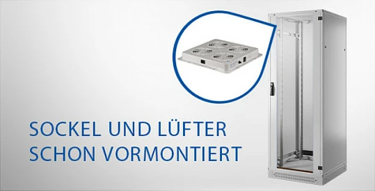 Kabinet rrjeti 19" EFB Elektronik PRO 42HE, 800x1000 mm, 4 ventilatorë, RAL7035 gri