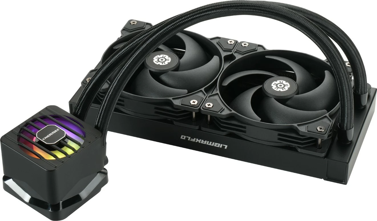 Ftohës uji CPU Enermax LIQMAXFLO ELC-LMF240-SF, 240mm, RGB, i zi