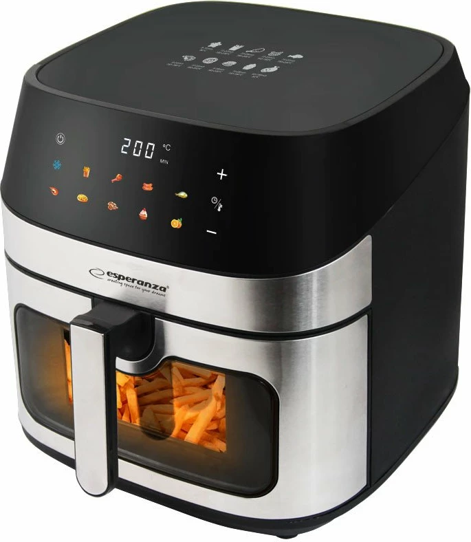 Fritezë pa vaj Esperanza EKA005 8L 1600W, e zezë