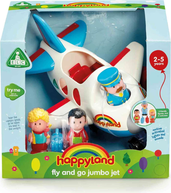 Happyland Fly and Go Jumbo Jet Playset
