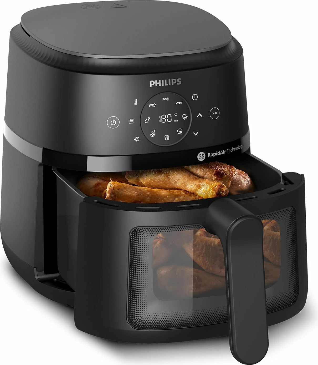 Fritezë me ajër Philips NA220/00 4.2L 1500W, e zezë