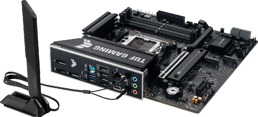 Pllakë amë ASUS TUF Gaming B850M-E WIFI, AM5, mATX, DDR5 4xDIMM, 3x M.2, 4x SATA, PCIe 5.0, 2.5GbE, WiFi 6E, Bluetooth 5.3