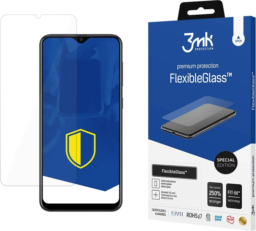 Mbrojtës ekrani, 3mk Protection, FlexibleGlass Special Edition për Samsung Galaxy A20e, 7H, antibakterial, 250% forcim, Transparent