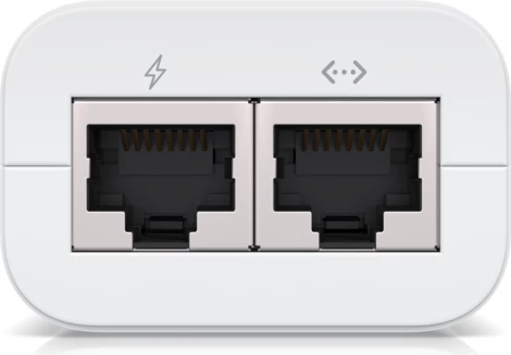 Adapter PoE Ubiquiti U-POE-af 48V 802.3af i bardhë