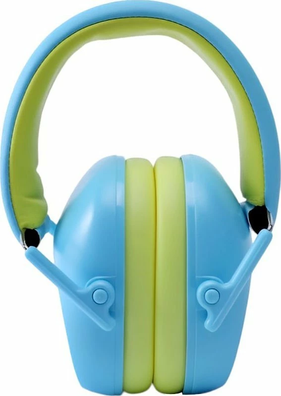 Kufje mbrojtëse kundër zhurmës për fëmijë Mozos KM-5, blu/jeshile