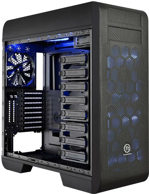 Kasë Thermaltake Core V71 TG Edition CA-1B6-00F1WN-04 Full Tower, Tempered Glass, E-ATX/ATX, e zezë