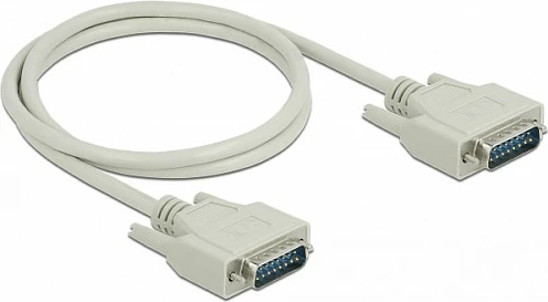 Kabllo seriale DeLOCK D-Sub15, mashkull-mashkull, 1 m, beige
