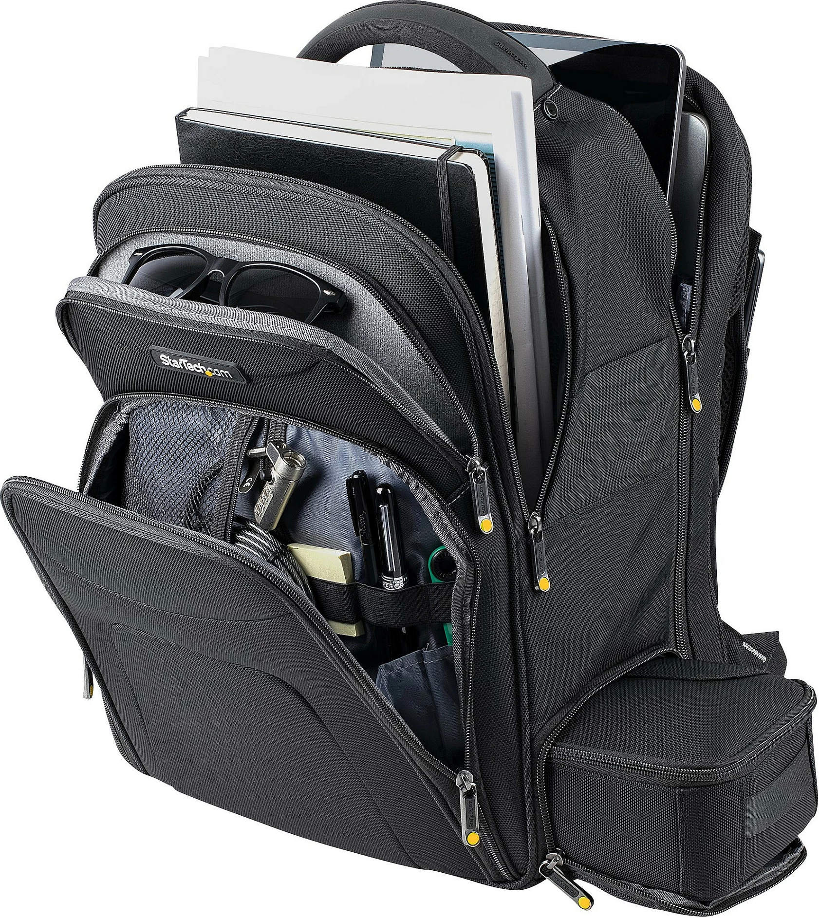 Çantë shpine për laptop StarTech 17.3", me organizer të heqshëm, najlon balistik, e zezë