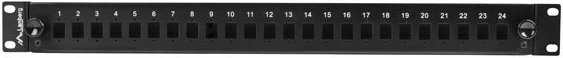 Patch panel LANBERG 24XSC Simplex / 24XLC Duplex, Rack 19'' 1U, e zezë