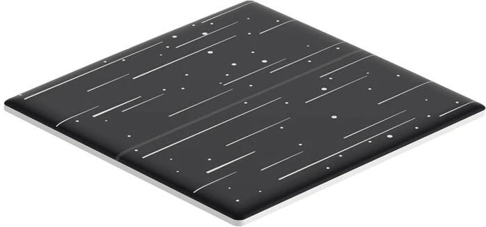 Kapak dekorativ Sonoff T5-2C-86-star për çelës të mençur, plastikë, zi