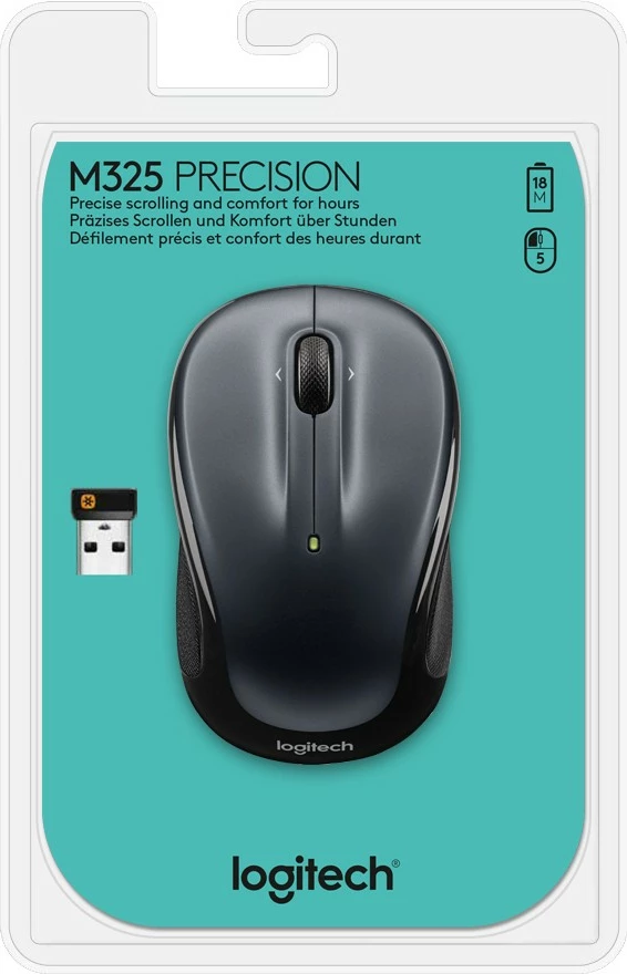 Maus wireless Logitech M325 Colour Collection, 1000 DPI, i zi