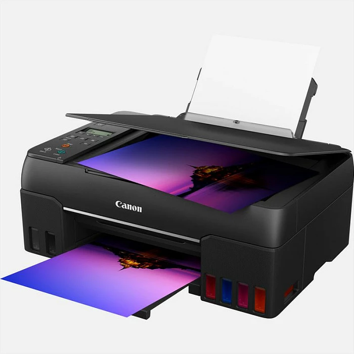 Printer multifunksional Canon PIXMA G650 MegaTank, inkjet me ngjyra, A4, Wi‑Fi, Direct Printing, e zezë