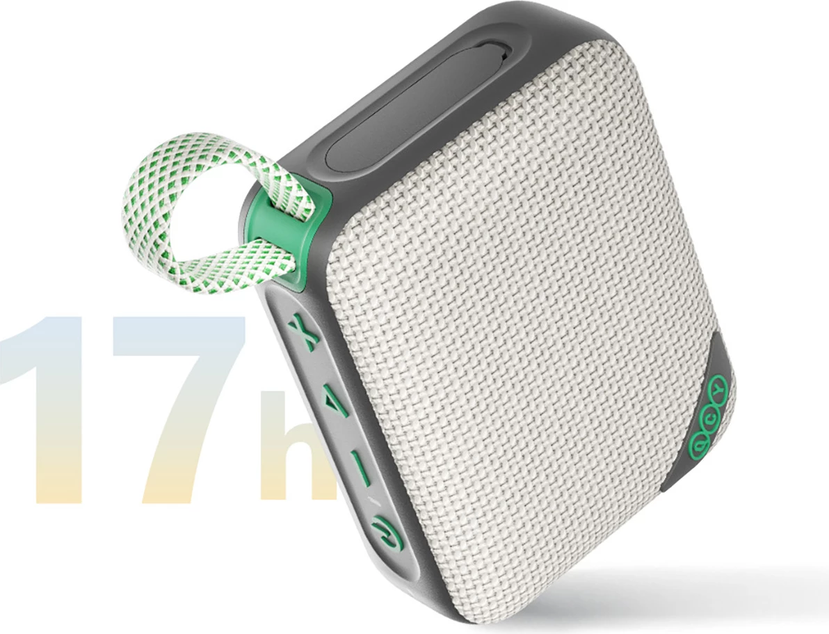 Altoparlant Bluetooth QCY SP2 IP67 5W RGB TWS microSD USB-C 1000mAh gri-jeshil