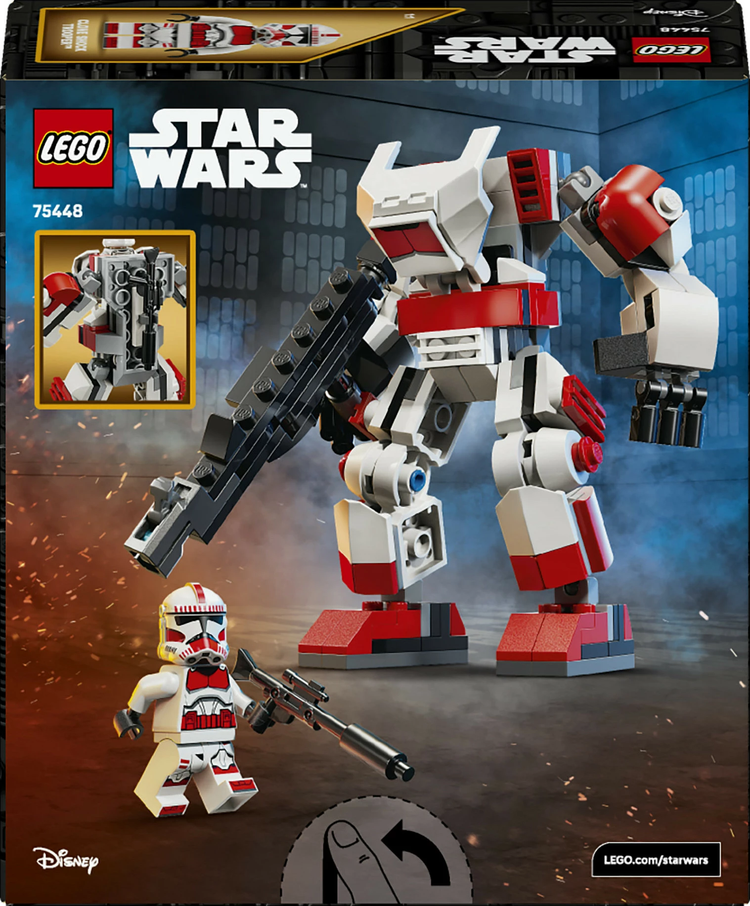 Set ndërtimi LEGO Star Wars 75448 Clone Shock Trooper Mech, 151 pjesë, shumëngjyrësh