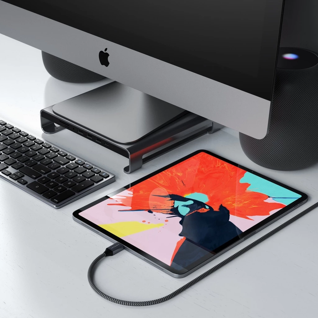 Satechi USB-C to USB-C 100W Braided Charging Cable 2m - Grey