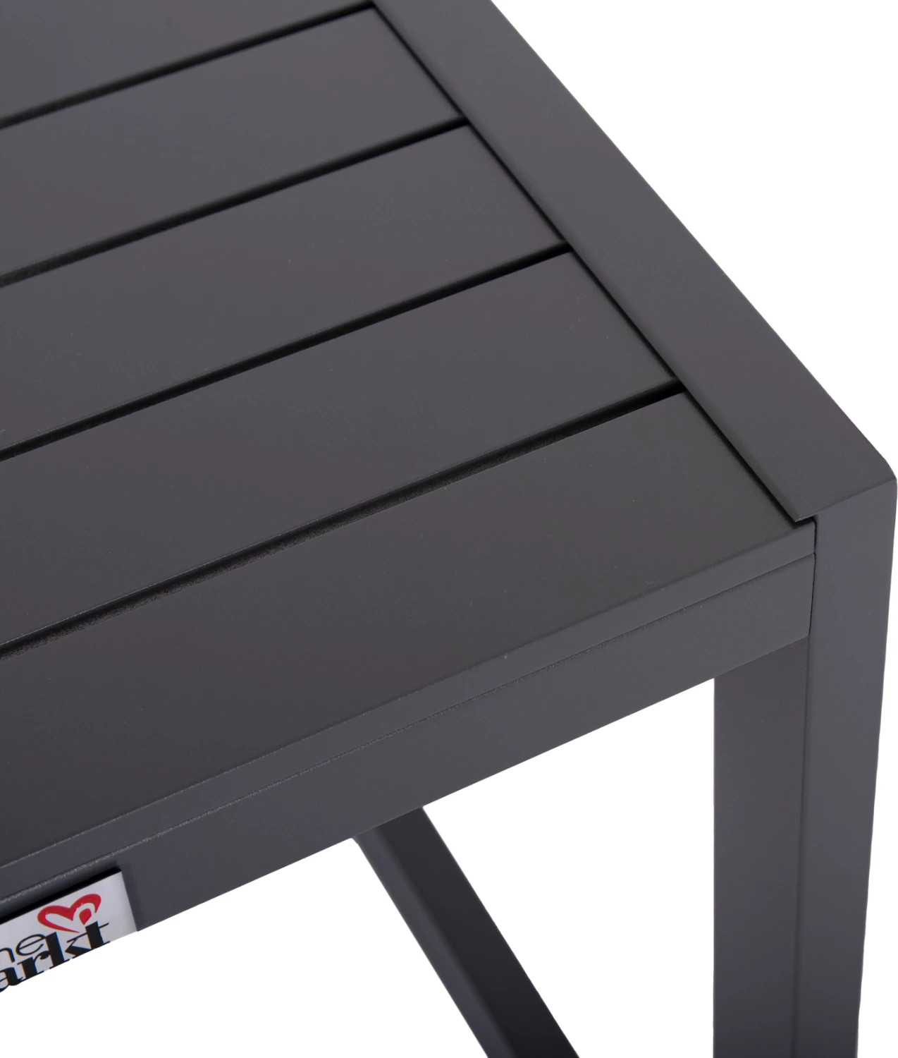 Tavolinë anësore për shezlong, alumin, ngjyrë gri e errët, BELLING FH6274.03, 42x43x53cm