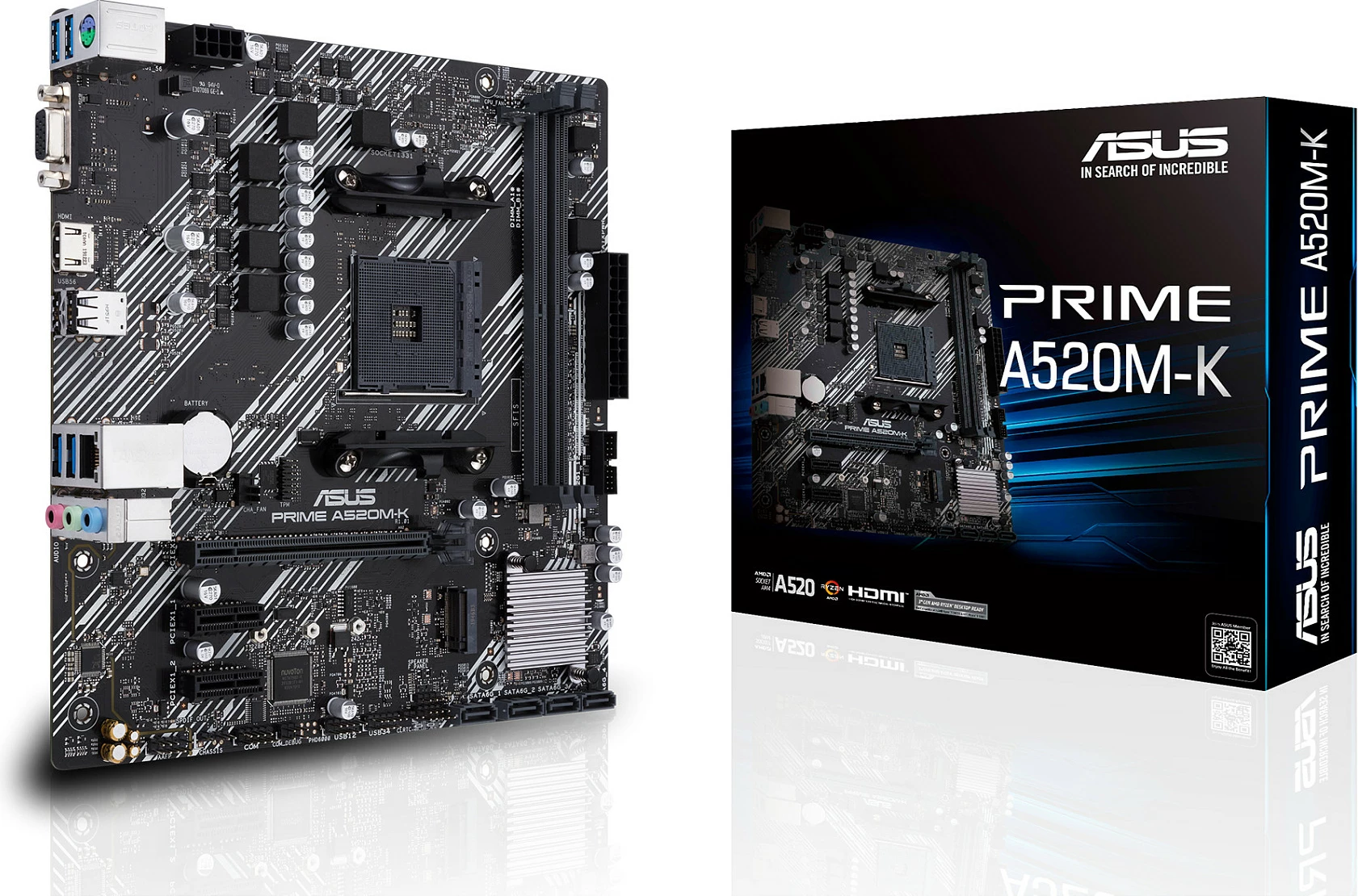Pllakë amë ASUS PRIME A520M-K, Socket AM4, micro ATX