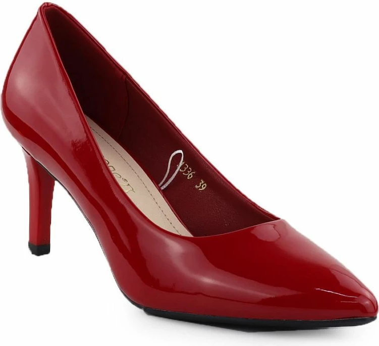 Këpucë me taka për femra LEONE Sergio Leone 1336, të kuqe