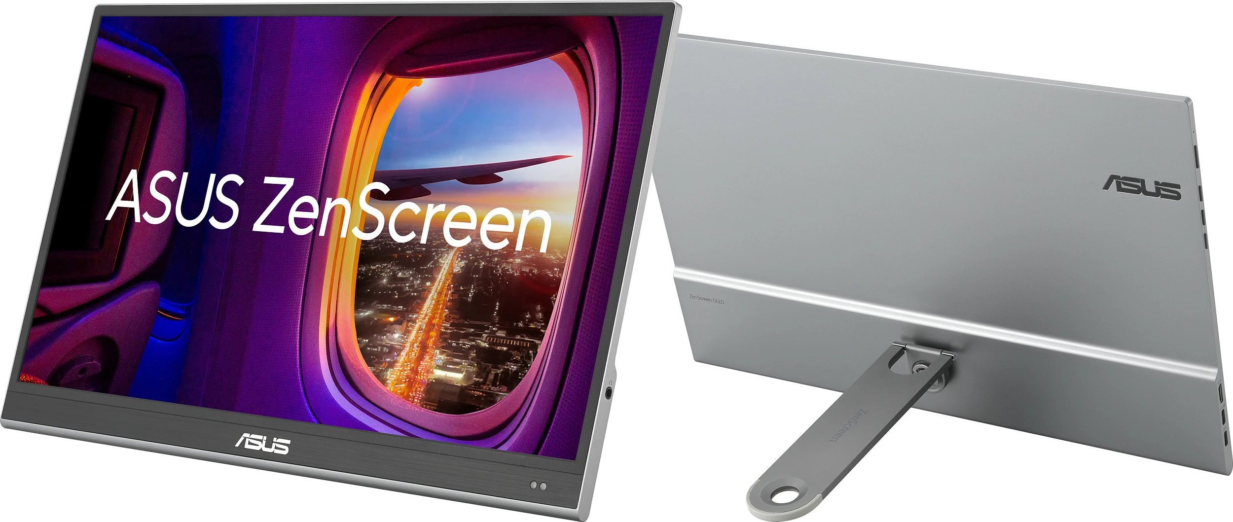 Monitor portativ ASUS ZenScreen MQ16AHE, 15.6", Full HD, OLED, Argjendtë