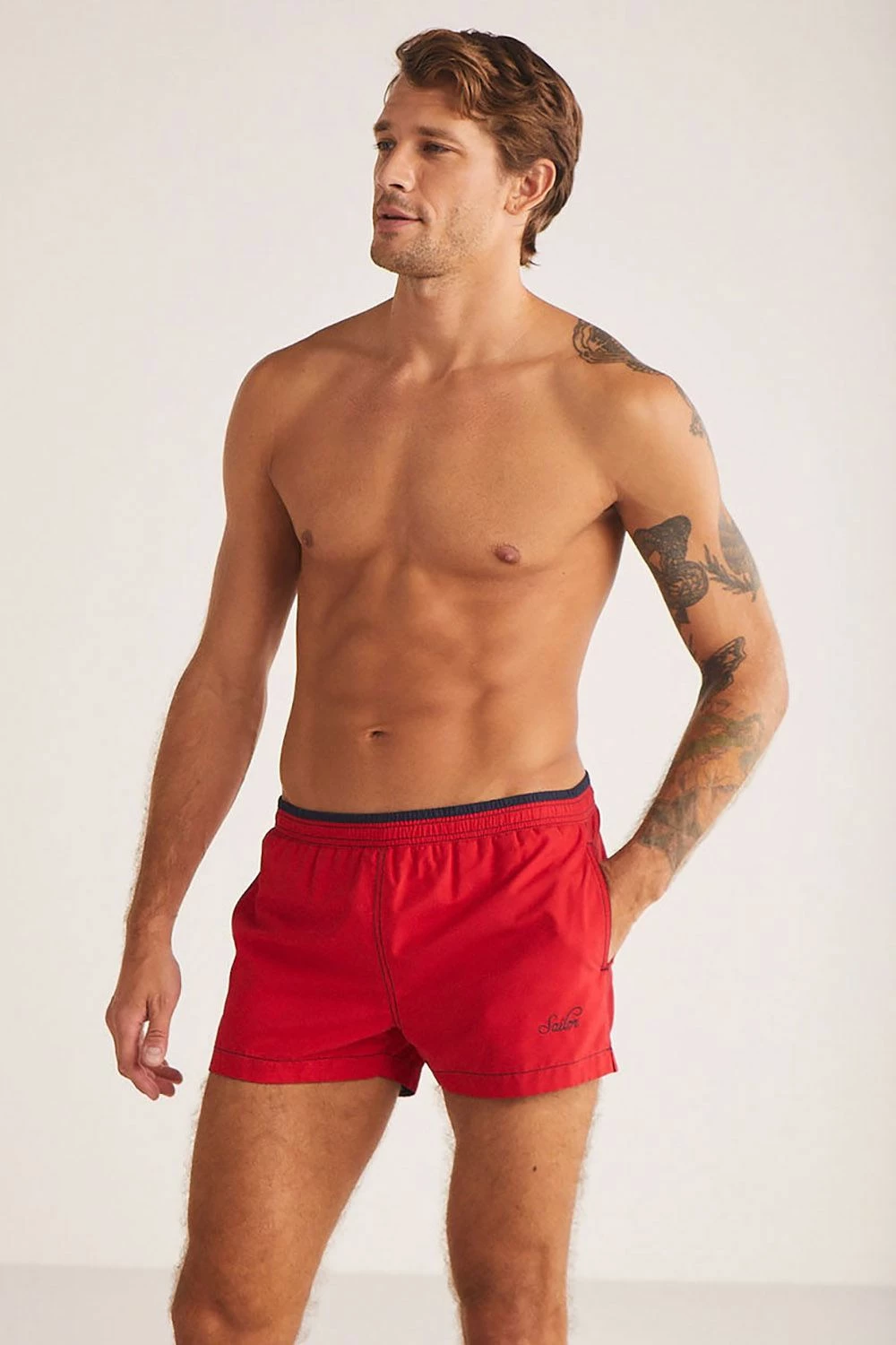 Rroba banje për meshkuj, ngjyrë e kuqe, Jumeon, Endy