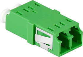 Adapter fiber LogiLink LC Duplex, set 12 copë, pa flange, i gjelbër