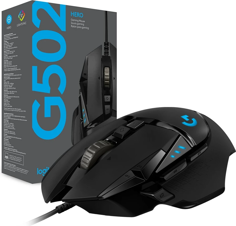 Maus Logitech G G502, USB Lloji-A, 25600 DPI